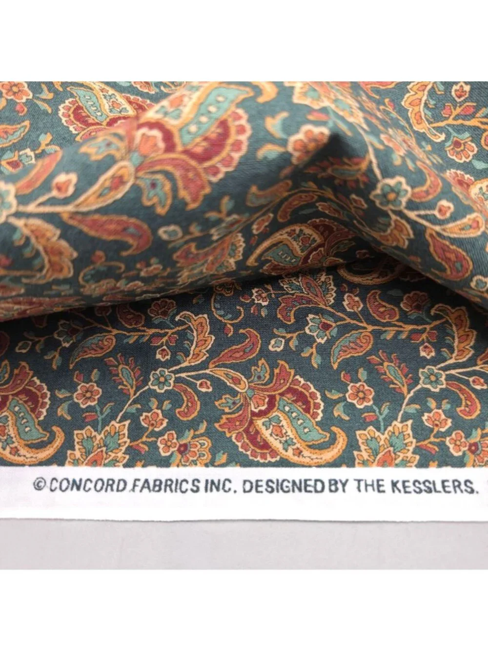 Country Florals 25th Anniversary Special Ed Concord Fabrics Paisley OOP 3 Yards
